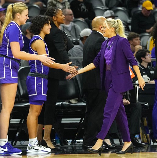 Molly Miller celebrates Grand Canyon's March Madness berth with Gatorade angels