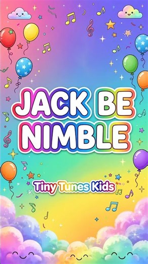 Jack Be Nimble 🎶 Sing Along | Nursery Rhyme for Kids