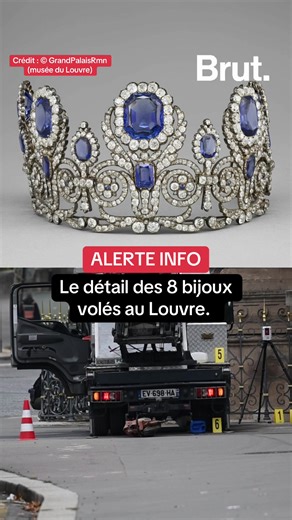 Le détail des 8 bijoux volés au Louvre. | louvre