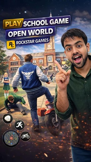 New open world school game #school #game