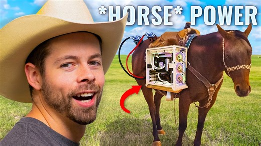 I built the world’s first horse powered gaming PC