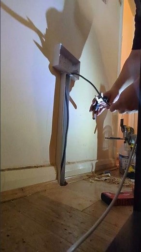 How to install surface mounted double socket using trunking #electrician #diy #sparky