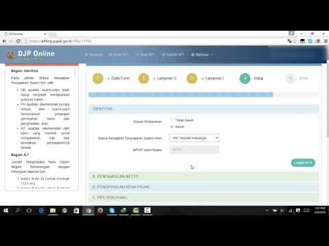 Tutorial Cara pelaporan pajak online dengan Efilling