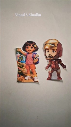 Dora the explorer head swap with Nendoroid Ironman #views #cartoon #shorts #funny