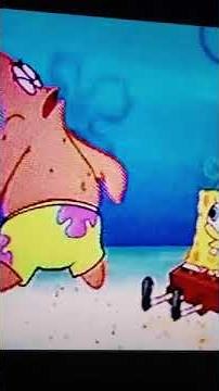 spongebob beating up Patrick