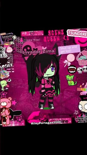 Meet my Invader Zim character named Invader Zima, the female counterpart of Zim! #invaderzim #oc