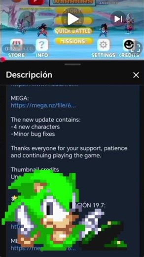 ¿Como descargar power warriors 19.7?