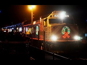 [HD] Caltrain Holiday Train, Dec. 6, 2014 at Santa Clara, Calif.