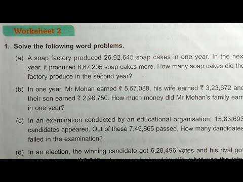 Class 5 unit 2 worksheet 2 dav public school ।। DAV Class 5 chapter 2 worksheet 2