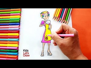 Cómo dibujar a DOÑA FLORINDA | Serie El Chavo del 8 Animado