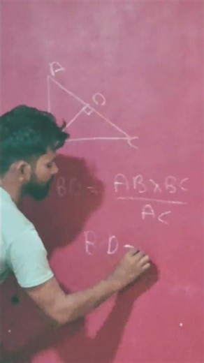how to find BD in right angle tringle ABC BD perpendiclar to AC
