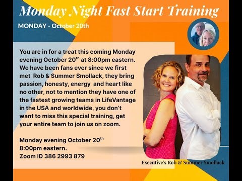 Fast Start Training Rob & Summer Smollack Training 10:20:25