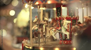 Vintage Merry-go-round Closeup