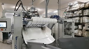 Thermoforming machine for plastic cups