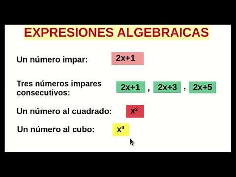 Como plantear EXPRESIONES ALGEBRAICAS. Lenguaje algebraico.
