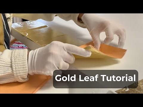 How to Apply Gold Leaf to Canvas/Burnishing and Varnishing Tips