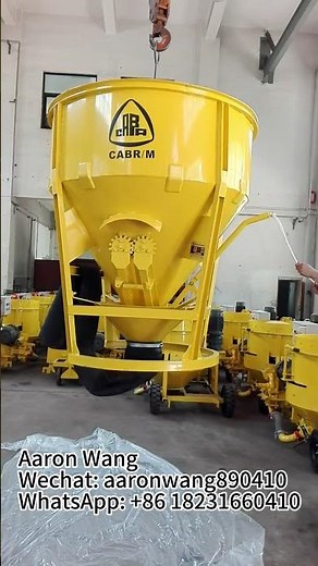 Boscaro Vertical Concrete Bucket with Gear Spring Outlet concrete pouring #precast #concretekibble