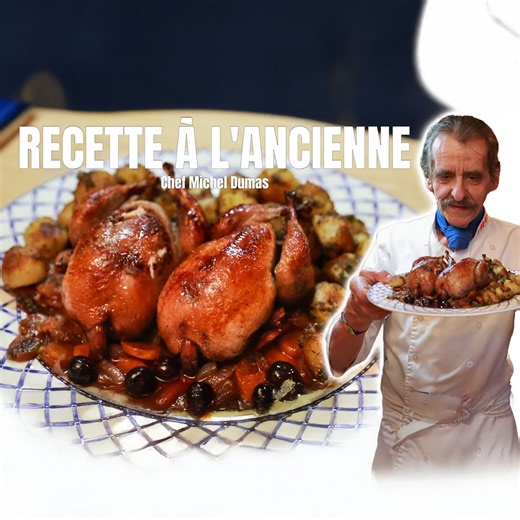 Cailles sauce bleuets, recette à l’ancienne facile | Chef Michel Dumas