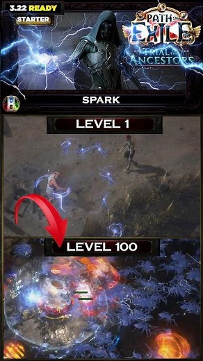[POE 3.22] Spark Inquisitor From ZERO to HERO - Poe Builds #shorts #pathofexile #poebuilds #poe