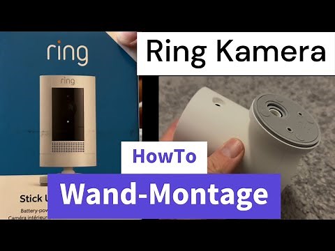 Ring Outdoor-Kamera : Montageeinheit für Wandmontage anbringen