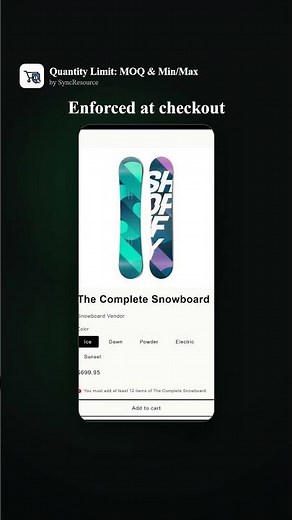 How to Set a Minimum Order Quantity (MOQ) on Shopify