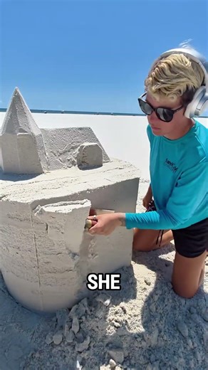 Girl Works Hard to Rebuild Castle