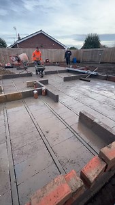 Slurry time on the block and beam floor #construction #building #blockandbeam #developinghomes @developinghomes | Andrew Hubbard