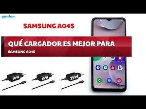SAMSUNG A04S cual es el mejor cargador