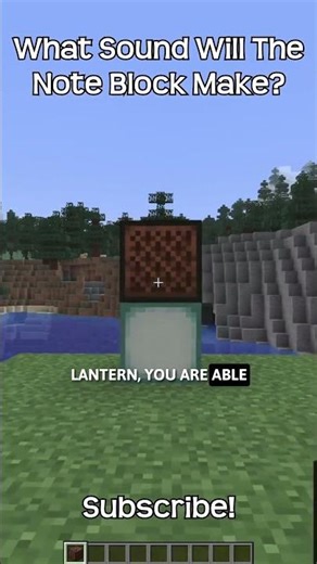 What Sound Will The Note Block Make When Placed On A Sea Lantern?!
