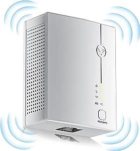 2023 WiFi Extender Wireless Signal Long Range up to 9980sq.ft and 48+ Devices, Internet Booster for Home, Wireless Internet Repeater and Signal Amplifier, 5 Modes,1-Tap Setup, Access Point