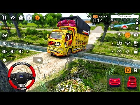 Canter Truck Transporting Chilies From Near the Train Tracks l Mod Bus Simulator Indonesia