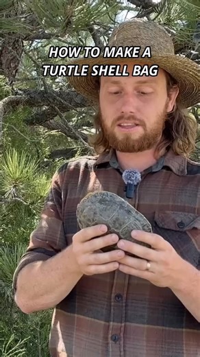Seth Larsen on Instagram: "How to make a turtle shell bag. Full video on my YouTube channel. #survival #bushcraft #primitiveskills #earthskills #nature"
