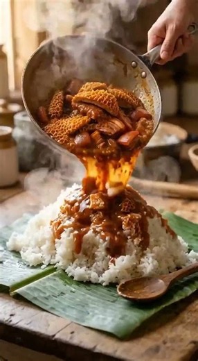 Spicy Beef Tripe & Pork Rice Feast 🔥🍚