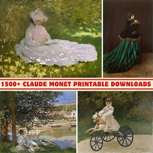 Claude Monet Impressionist Art Collection: 1500  High-res Prints (digital Download) - Etsy