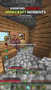 Ranking Funniest Minecraft Moments 😂 #minecraft #shorts #funny