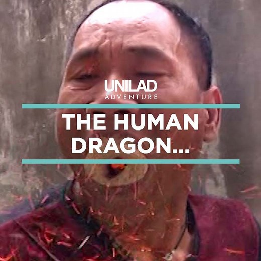 This Kung Fu master has been nicknamed "The Human Dragon" after he learnt how to breathe fire and smoke 😱 | UNILAD Adventure
