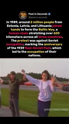 When 600km of People Rose Against Soviet Rule