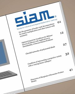 16K views · 49 reactions | Theoretical concepts in the fields of geometry, algebra and topology are swiftly becoming reality through cutting-edge applications in robotics, pharmacology, quantum computing, and more. The SIAM Journal on Applied Algebra and Geometry (SIAGA) is publishing concise, original scholarly work on the vanguard of this growing industry. | Society for Industrial and Applied Mathematics | Facebook