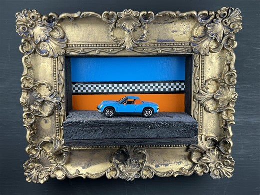 Custom Porsche 914 Gulf Livery Diorama - 1:64 Scale Framed Car Art - Gift for Porsche Enthusiasts & Racing Fans. - Etsy UK
