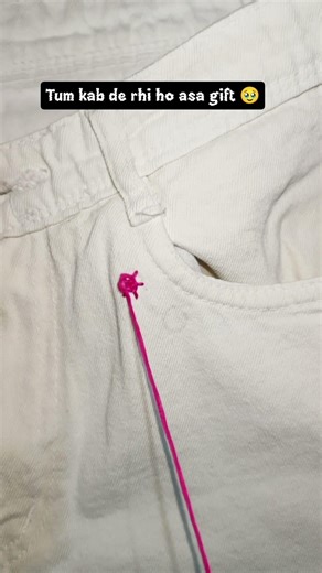 DIY rose on jeans 🫰 #handbroidery #embroideryart #handembroidery