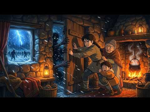 Cozy Cave Life in a Blizzard ❄️ | Surviving Aftermath Zombie Apocalypse | Ghibli Style Cooking ASMR