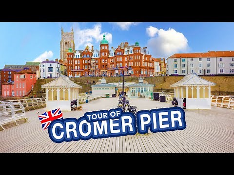 CROMER PIER | Full tour along the Pier in Cromer Norfolk England | 4k Virtual Walk