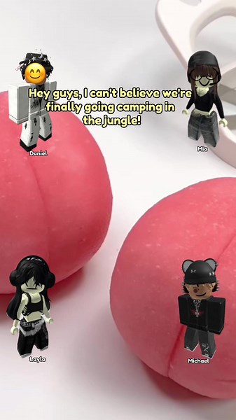 🌺TEXT TO SPEECH❤️ Going Camping In The Jungle 😍 #robloxstory #texttospeech #slime #satisfying