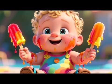 Rainbow Popsicle Song 🌈🍭 | Fun Kids Song for Toddlers | Playful Colors & Learning Rhyme