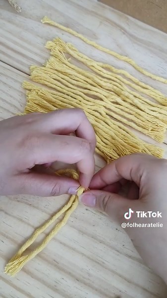 passo a passo da folha em macramê feita com sobrinhas 🍃 #macrame #folha #folhademacrame #tutorial #passoapasso #painel