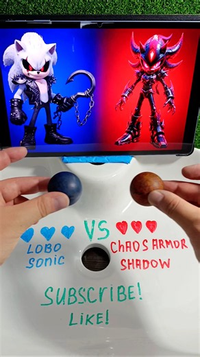 Lobo Sonic VS Chaos Armor Shadow 🤯☠️