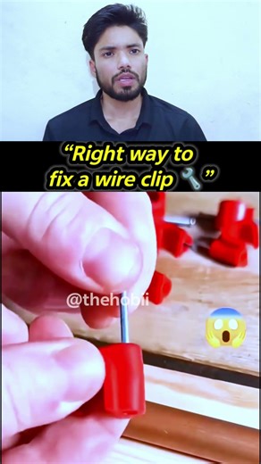 Right Way to Fix a Wire Clip 🔧 (Simple & Useful Hack) #wire #handy