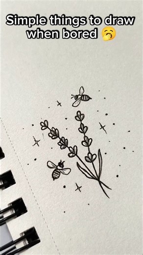 Easy drawing ideas 🐝 #art #drawing #イラストメイキング