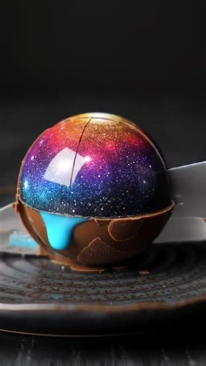 The Galaxy Inside a Chocolate 🌌🍫 | #ChocoVidz #chocolate