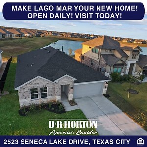 15 shares | Check out the Home of the Week in the resort community of Lago Mar in TexasCity. 2523 Seneca Lake Drive is sure to impress with water views, a covered back paito, 4 bedrooms, open living space, and more! Make this home yours! ✅Click for more info and to schedule a tour today! https://bit.ly/428JrJ3 | D.R. Horton Houston | Facebook